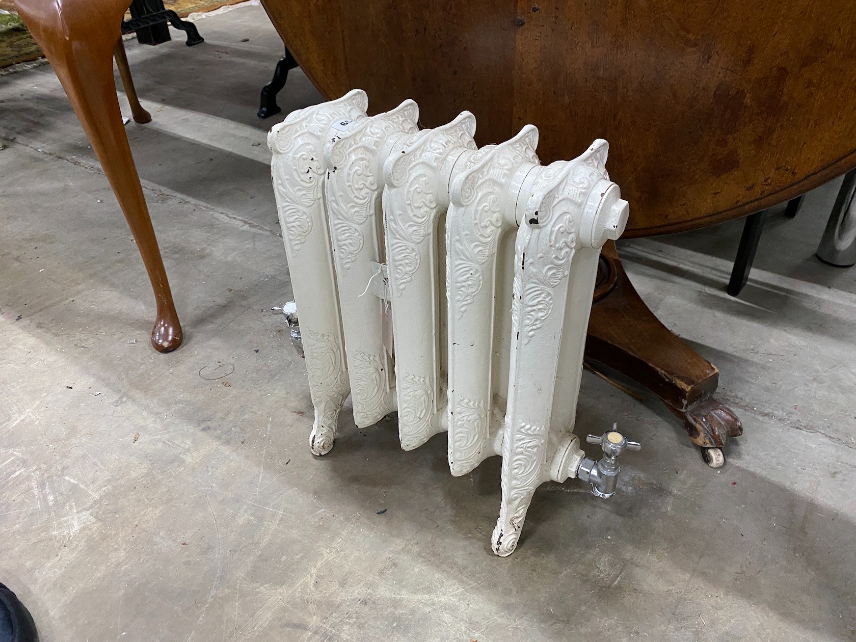 A Victorian style cast iron radiator, height 51cm